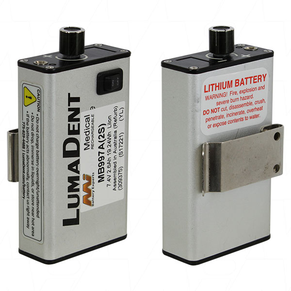 MI Battery Experts MB997A Medical Battery suitable for LumaDent LED